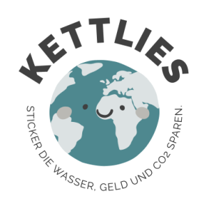 Kettlies - pegatinas que ayudan a ahorrar agua, dinero y CO2.